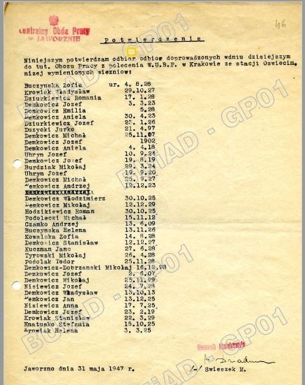 Jaworzno Document